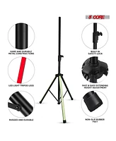 5Core Speaker Stand 2Pcs Tripod w Rgb Lights Adjustable 72 Inch Dj Studio Monitor Stands