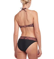 Lascana Women's Leopard Cheetah Print Fold Over Bikini Swimsuit Bottom