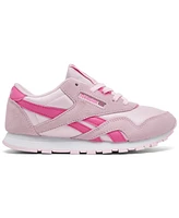 Reebok Little Girls Classic Nylon Casual Sneakers from Finish Line