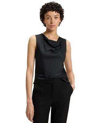 Boss by Hugo Women's Sleeveless Cowl-Neck Silk Blouse