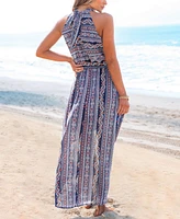 Cupshe Women's Midnight Tales Paisley Midi Beach Dress