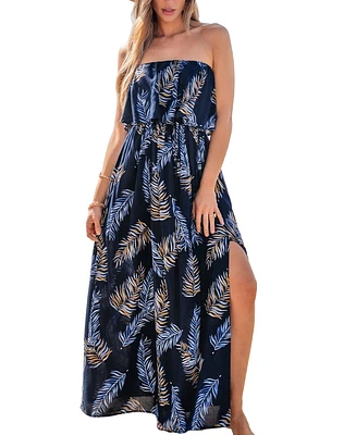 Cupshe Women's Lush Luau Tropical Maxi Beach Dress