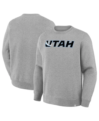 Fanatics Men's Heather Gray Utah Mammoth Combo Legacy Fleece Sweatshirt