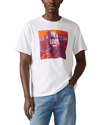 Levi's Men's Relaxed Fit Short Sleeve Scenic Graphic Crewneck T-Shirt