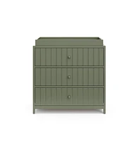 Graco Teddi 3 Drawer Chest with Changing Table Topper (Olive)