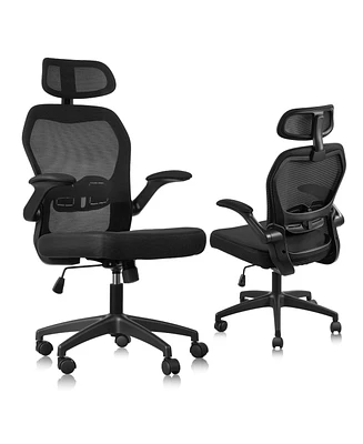 Ergonomic Mesh Office Chair with Lumbar Support and Rocking Function