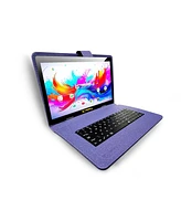 Linsay 10.1" Octa Core 256GB Storage Android 15 with Designer Cloth Keyboard Case and Stylish Backpack and Pen Stylus