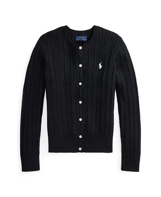 Polo Ralph Lauren Big Girls Cable-Knit Cotton Cardigan