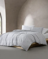 Calvin Klein Umbra Floral Cotton 3-Pc. Duvet Cover Set