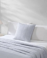 Calvin Klein Cotton Gauze Solid Pillow Cover, 22" x