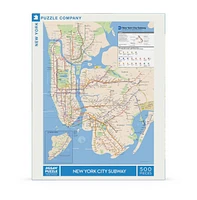 New York Puzzle Company New York Subway Map 500 Piece Puzzle