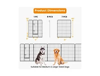 8 Panel 40 Inch Height Pet Fence Indoor Outdoor