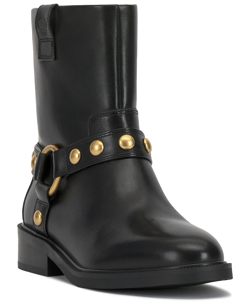 Vince Camuto Women's Amais Full Zip Closure Moto Booties