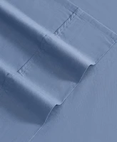 Eddie Bauer Solid Brushed 180-Thread Count Cotton Percale -Pc. Sheet Set