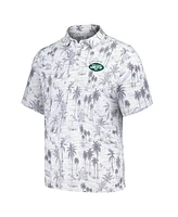 Tommy Bahama Men's Gray New York Jets Cabana Shores IslandZone Tri-Blend Polo Shirt
