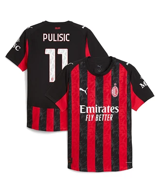 Puma Men's Christian Pulisic Red Ac Milan 2025/26 Home Authentic Player Jersey