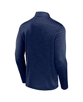 Fanatics Men's Heather Navy Minnesota Twins Fundamentals Quarter-Zip Pullover