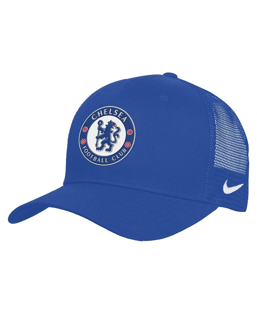 Nike Men's and Women's Blue Chelsea Rise Adjustable Trucker Hat
