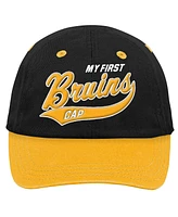 Outerstuff Baby Boys and Girls Black Boston Bruins My First Tail Sweep Slouch Flex Hat