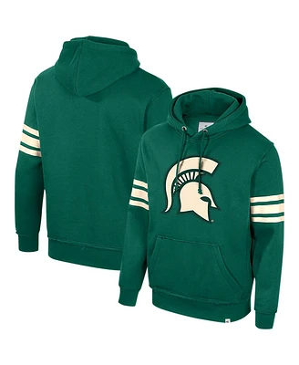 Colosseum Men's Green Michigan State Spartans Saluting Pullover Hoodie
