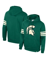 Colosseum Men's Green Michigan State Spartans Saluting Pullover Hoodie
