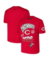 Pro Standard Men's Red Cincinnati Reds Turn It Up Dropped Shoulder T-Shirt