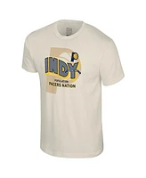 Stadium Essentials Men's and Women's Natural Indiana Pacers Greetings From T-Shirt