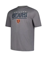 Fanatics Men's Heather Gray Chicago Bears Big Tall Top Notch T-Shirt