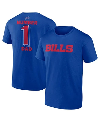 Fanatics Men's Royal Buffalo Bills Big Tall Number One Dad T-Shirt