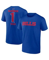 Fanatics Men's Royal Buffalo Bills Big Tall Number One Dad T-Shirt