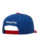 Mitchell & Ness Men's Blue/Red Denver Nuggets May Flowers Adjustable Hat