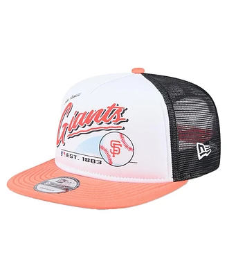 New Era Big Boys and Girls White San Francisco Giants Retro 9FIFTY Snapback Hat