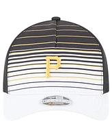 New Era Men's Black Pittsburgh Pirates Gradient 9FORTY M-Crown Adjustable Hat