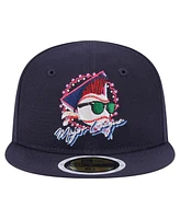 New Era Big Boys and Girls Navy Major League Neon 59FIFTY Fitted Hat