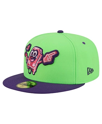 New Era Men's Neon Green Beloit Sky Carp Copa de la Diversion 59FIFTY Fitted Hat