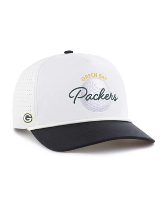 '47 Brand Men's White/Black Green Bay Packers Gimmie Golf Hitch Rope Adjustable Hat