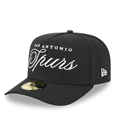 New Era Men's Black San Antonio Spurs 2025 Nba Draft A-Frame 59FIFTY Fitted Hat