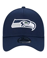 New Era Men's College Navy Seattle Seahawks 50th Season A-Frame 9FORTY Adjustable Hat