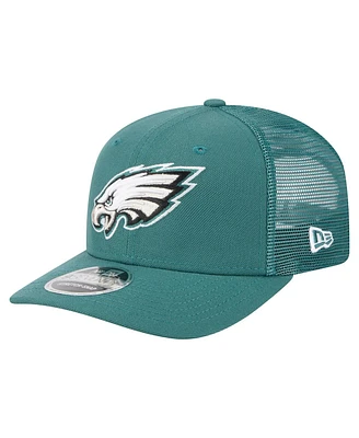 New Era Men's Midnight Green Philadelphia Eagles Team Collection 9SEVENTY Stretch-Snap Adjustable Hat