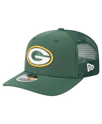 New Era Men's Green Green Bay Packers Team Collection 9SEVENTY Stretch-Snap Adjustable Hat