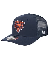New Era Men's Navy Chicago Bears Team Collection 9SEVENTY Stretch-Snap Adjustable Hat