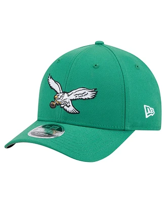 New Era Men's Kelly Green Philadelphia Eagles Team Collection 9FORTY M-Crown Adjustable Hat