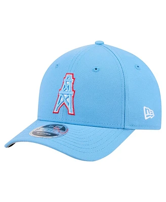 New Era Men's Light Blue Houston Oilers Team Collection 9FORTY M-Crown Adjustable Hat