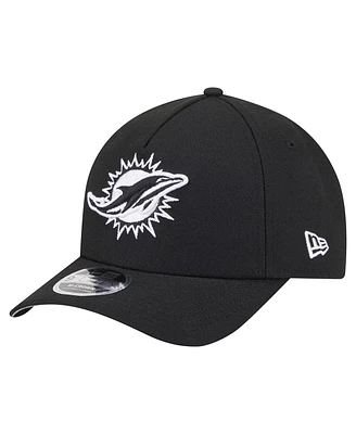 New Era Men's Black Miami Dolphins Team Collection 9FORTY M-Crown A-Frame Adjustable Hat