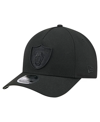 New Era Men's Black Las Vegas Raiders Team Collection 9FORTY M-Crown A-Frame Adjustable Hat