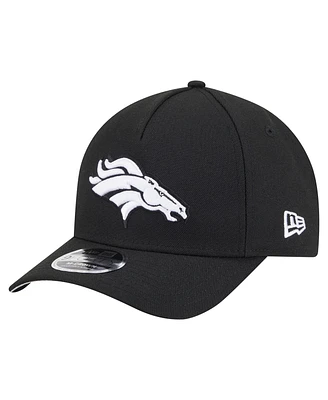 New Era Men's Black Denver Broncos Team Collection 9FORTY M-Crown A-Frame Adjustable Hat