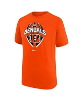 Nike Big Boys and Girls Orange Cincinnati Bengals Icon Legend T-Shirt