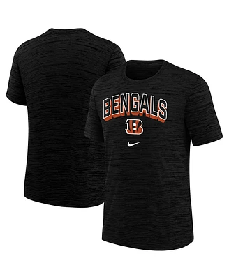Nike Big Boys and Girls Black Cincinnati Bengals Sideline Velocity Performance T-Shirt