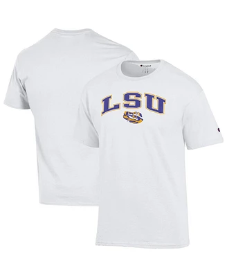 Champion Men's White Lsu Tigers Arch Over Logo T-Shirt