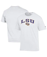 Champion Men's White Lsu Tigers Arch Over Logo T-Shirt